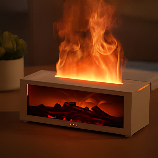 Creative Fireplace Air Humidifier with LED Light Remote